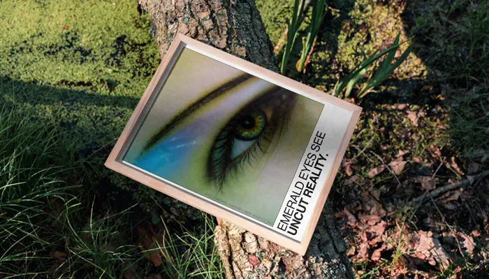 natural framed poster on tree