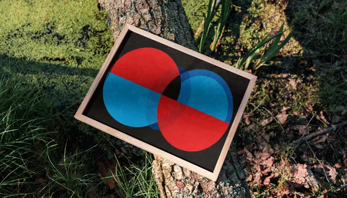 natural framed poster on tree