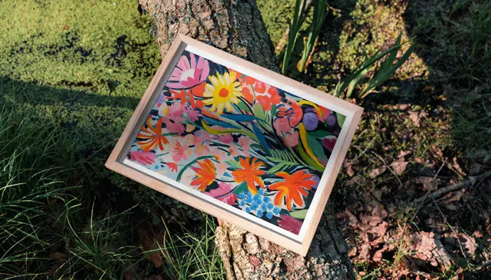 natural framed poster on tree