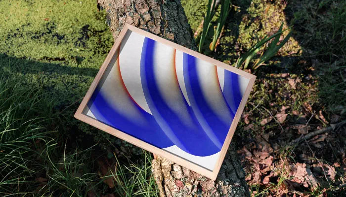 natural framed poster on tree